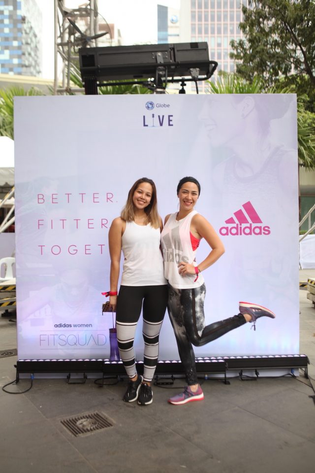 patricia-prieto-and-carla-humphries-get-active-during-the-day-long-fitfest-activities