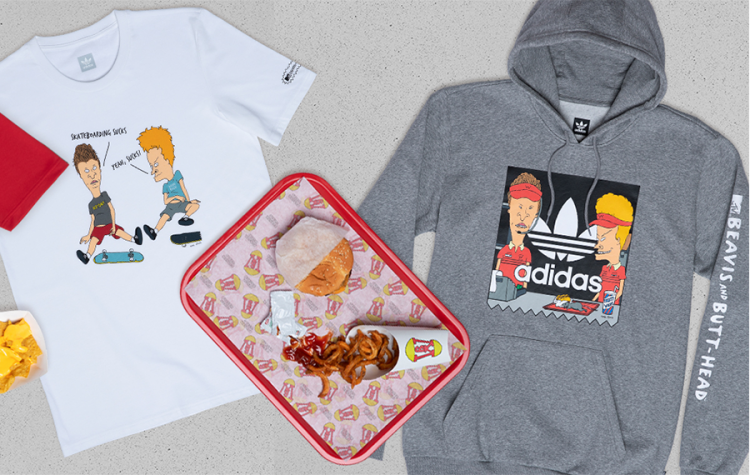 Adidas x beavis and butthead hot sale grey hoodie