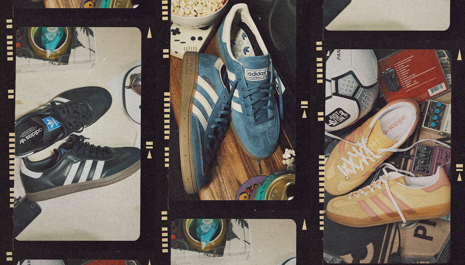 adidas gazelle silver green womens adidas Little Kids Originals x Toy Story Gazelle Casual Shoes in Orange/White/Gum main image 0
